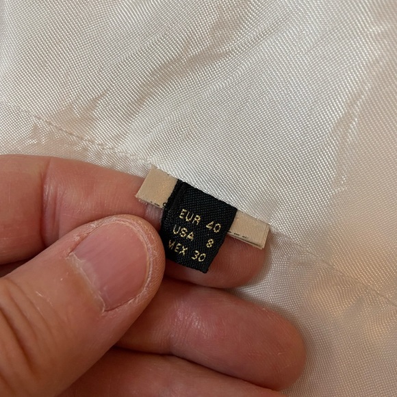 Massimo Dutti Crepe Cream Blazer - Picture 6 of 7